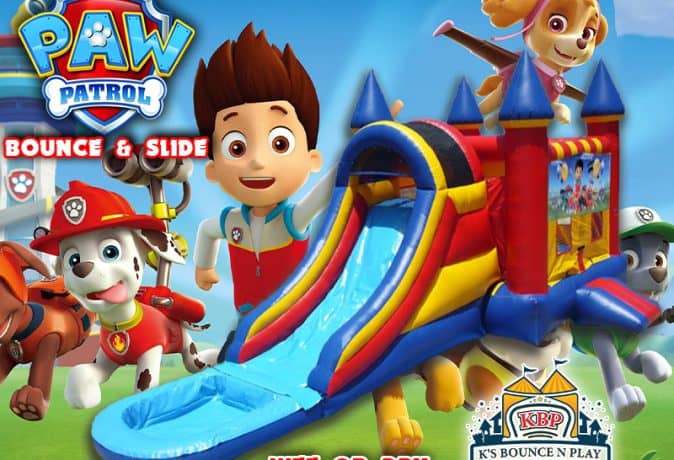 Paw Patrol Bounce House with Slide & Pool