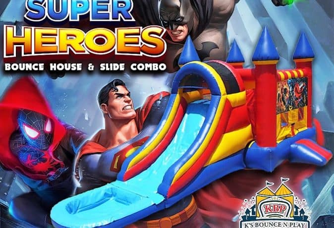 Superhero Bounce House & Slide
