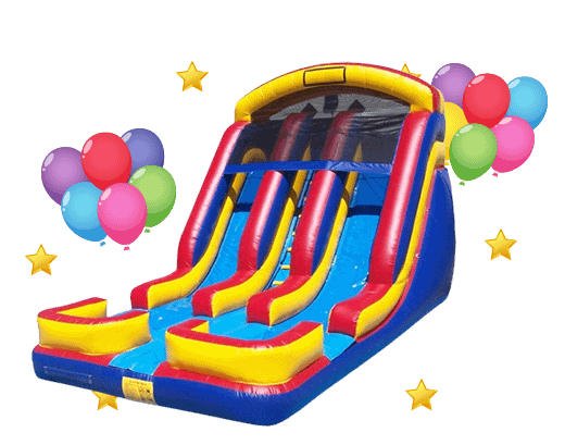 Dual Lane Inflatable Slide