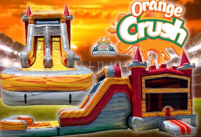 Bounce House & Dual Slide with Pool
