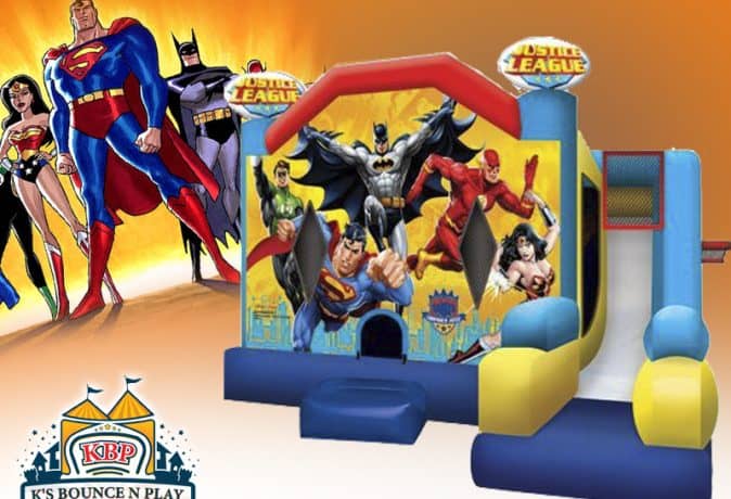 Justice League Bounce House & Slide
