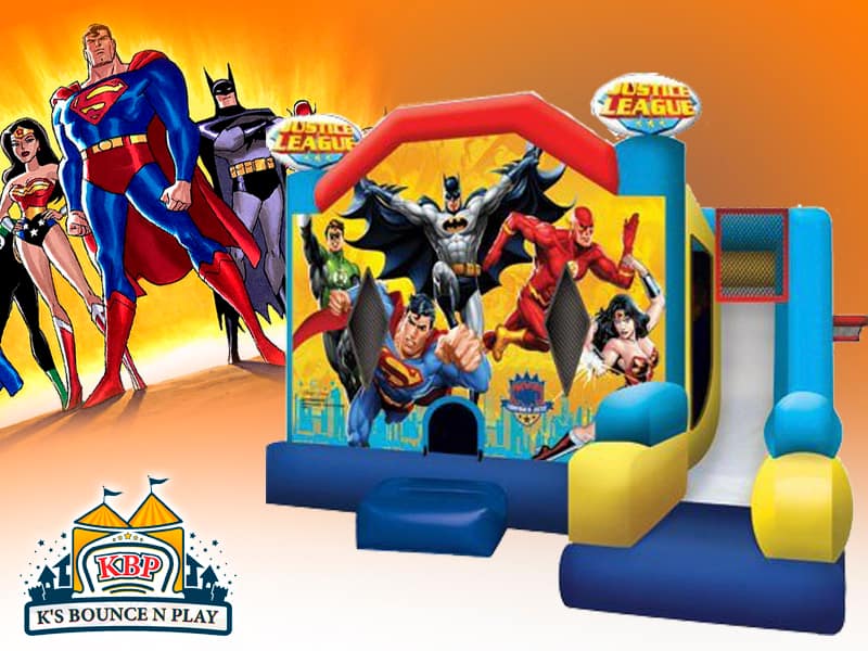 Justice League Bounce House & Slide