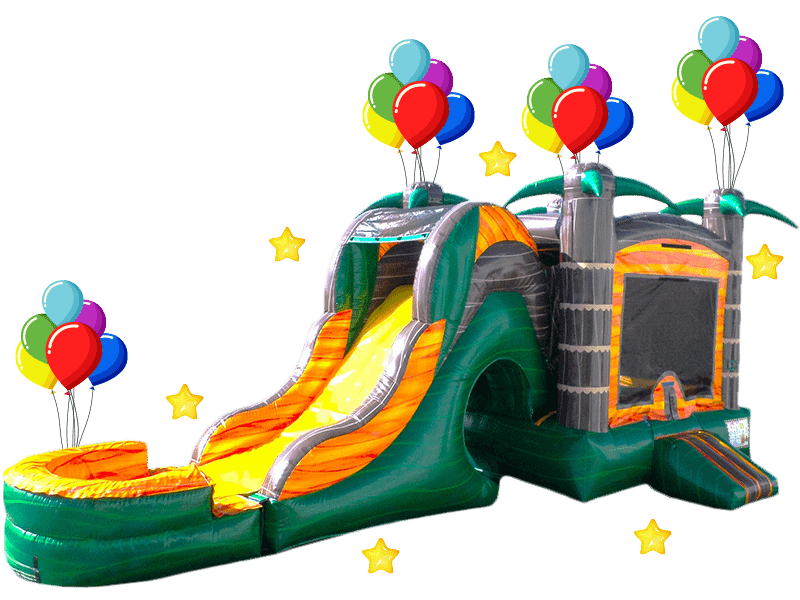 Luau Bounce House & Water Slide